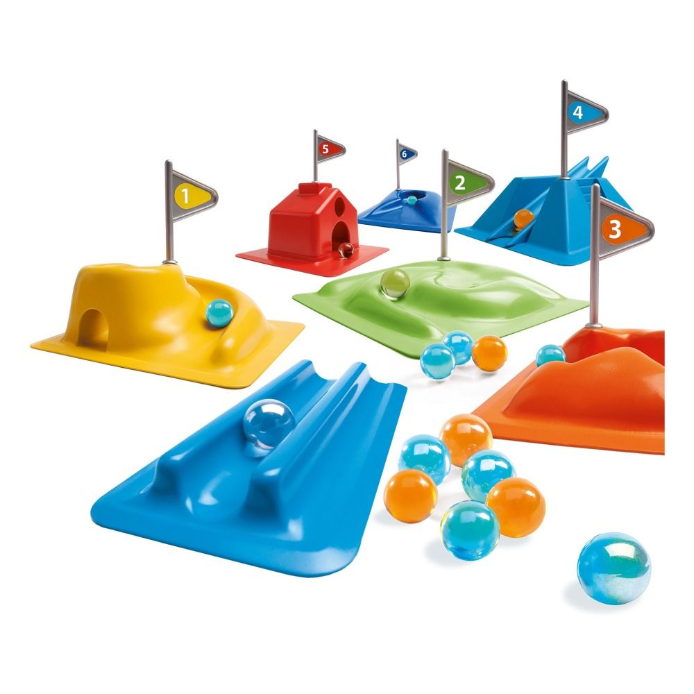 Djeco - Jeu de billes Golfy - Multicolore