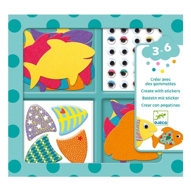 Stickers "Ich liebe Fische" 