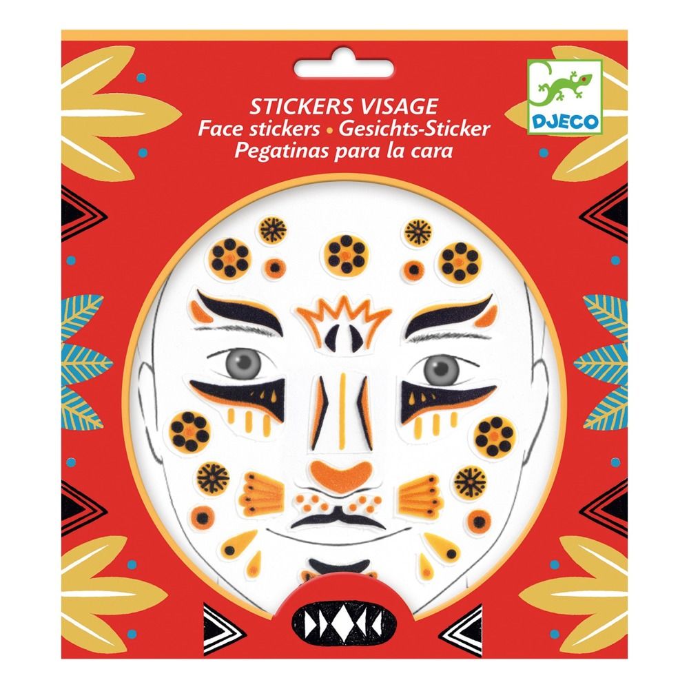 Djeco - Sticker pour le visage Léopard - Multicolore