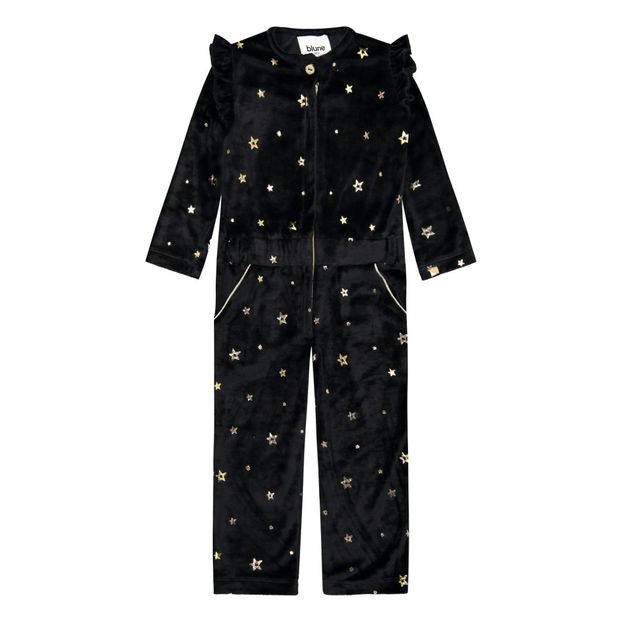 kids velvet jumpsuit