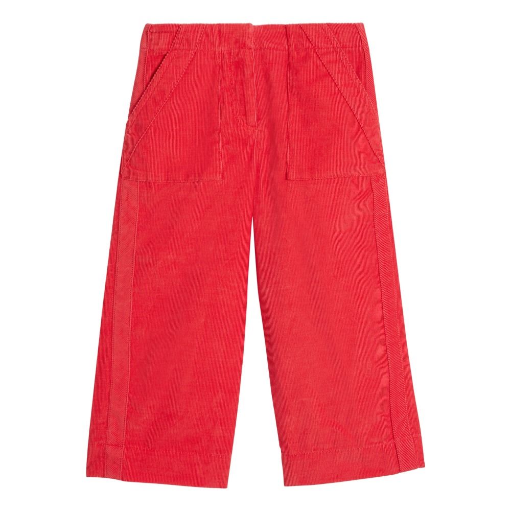 Pantaloni Velluto a coste Nicey Vermiglio Burberry Moda Teenager, Bambino