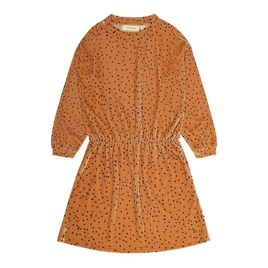 Soft Gallery - Robe Velours Bonnie - Fille - Safran