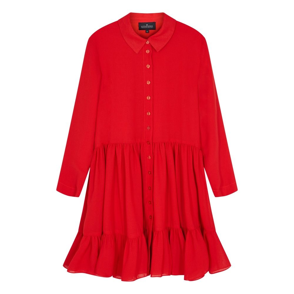 Designers Remix Girls - Robe Léa - Fille - Rouge