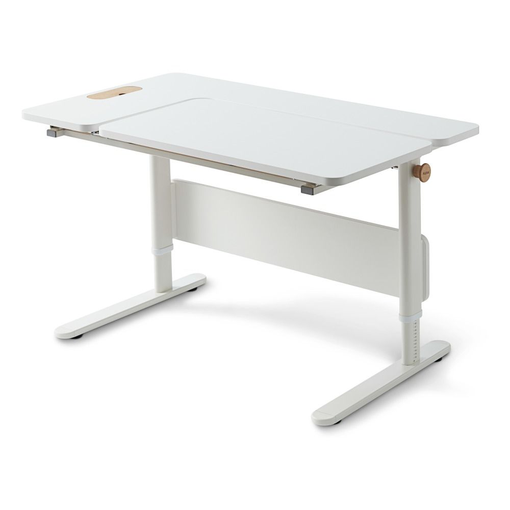 Flexa - Bureau Moby divisé inclinable à droite - Blanc