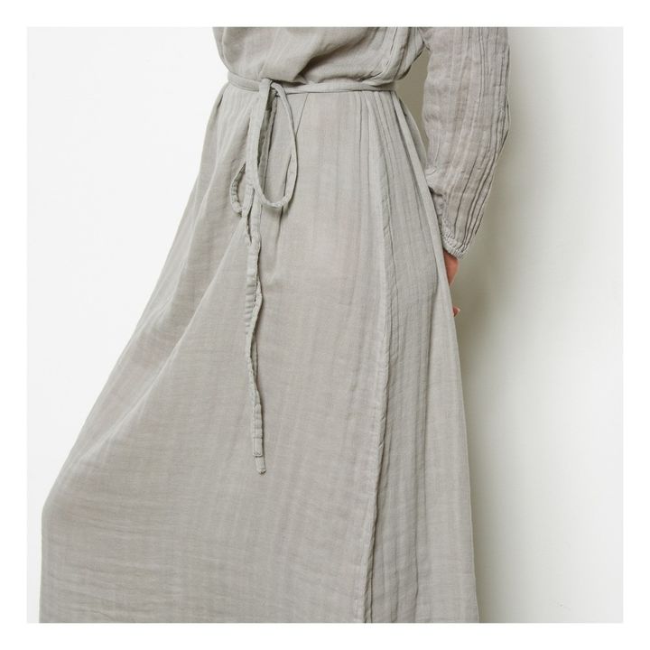 Langes Kleid Nina-Teenie-Damenkollektion  | Grau- Produktbild Nr. 3