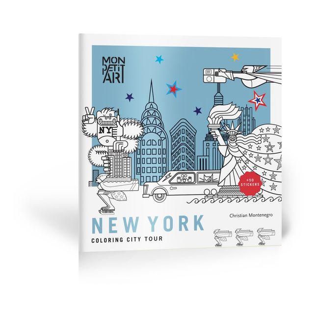 Libro para colorear City Tour New York y pegatinas