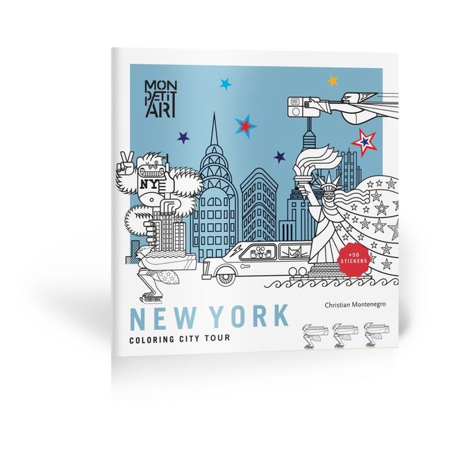 New York City Tour Coloring Book and Stickers 