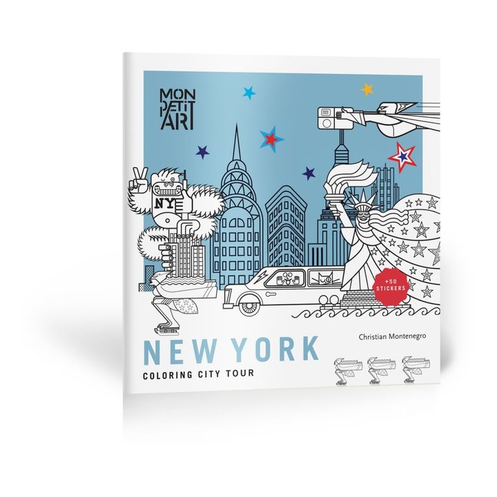 Libro para colorear City Tour New York y pegatinas- Imagen del producto n°0