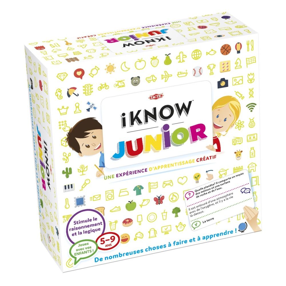 Tactic - Jeu de connaissances et de stratégie iKnow Junior - Multicolore