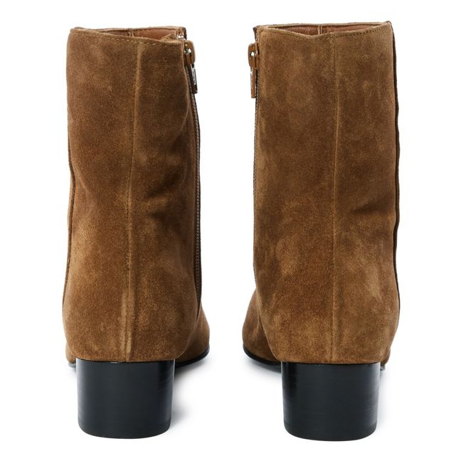 Boots Michele Cuir Suede Noisette