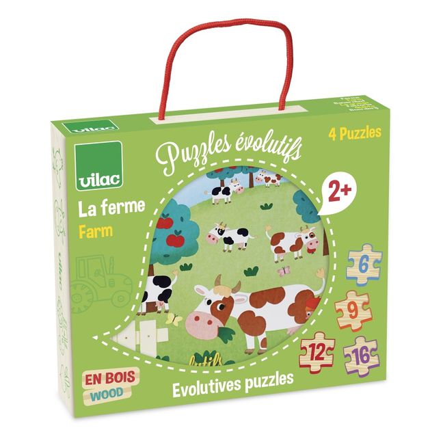 Puzzles évolutifs La ferme - Set de 4
