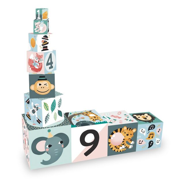 Cubes gigognes en carton les animaux - Michelle Carlslund 