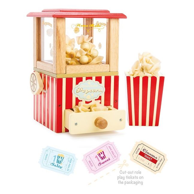 Popcorn-Gerät aus Holz 