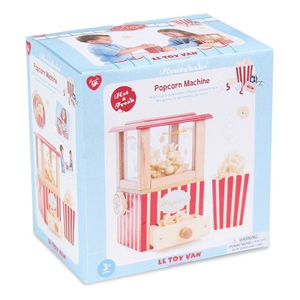 Máquina de palomitas de madera