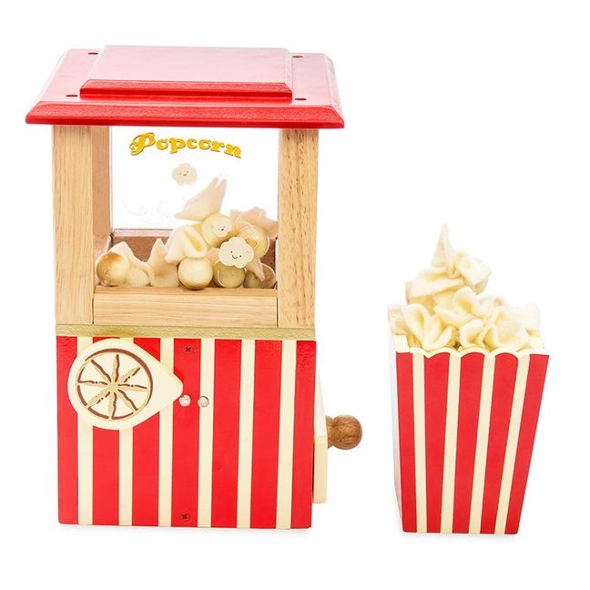 Popcorn-Gerät aus Holz 