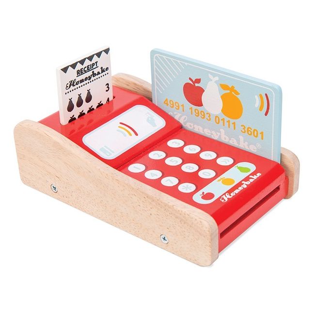 Kreditkarten-Gerät aus Holz 