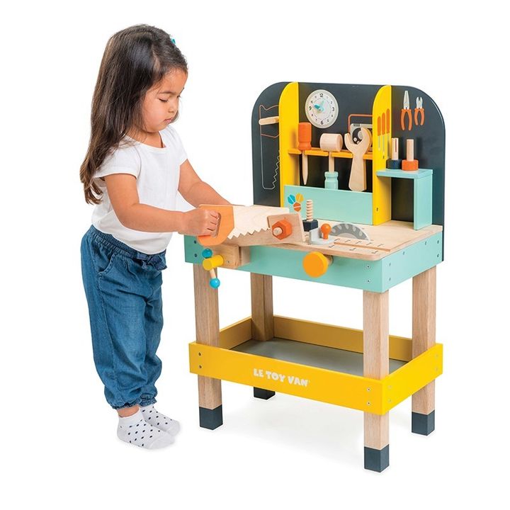 Magic Bench Banco da lavoro giocattolo in legno per bambini con