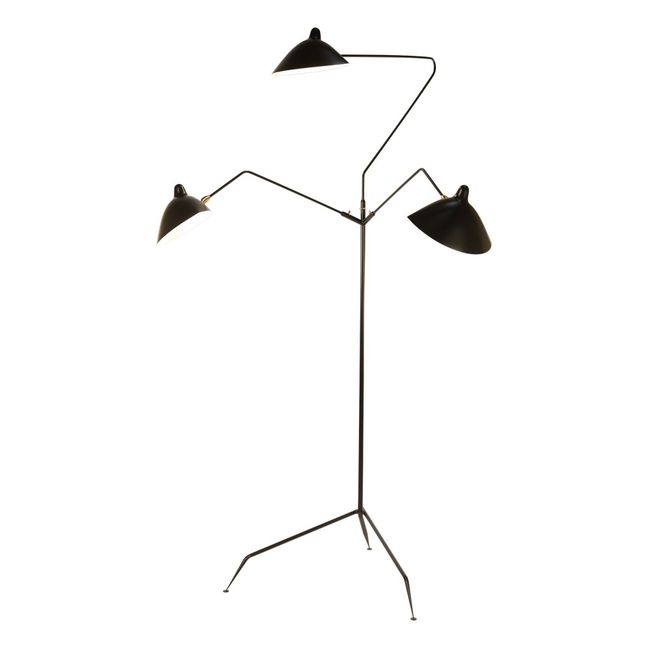 3 Arms Standing Lamp, 1952 | Black