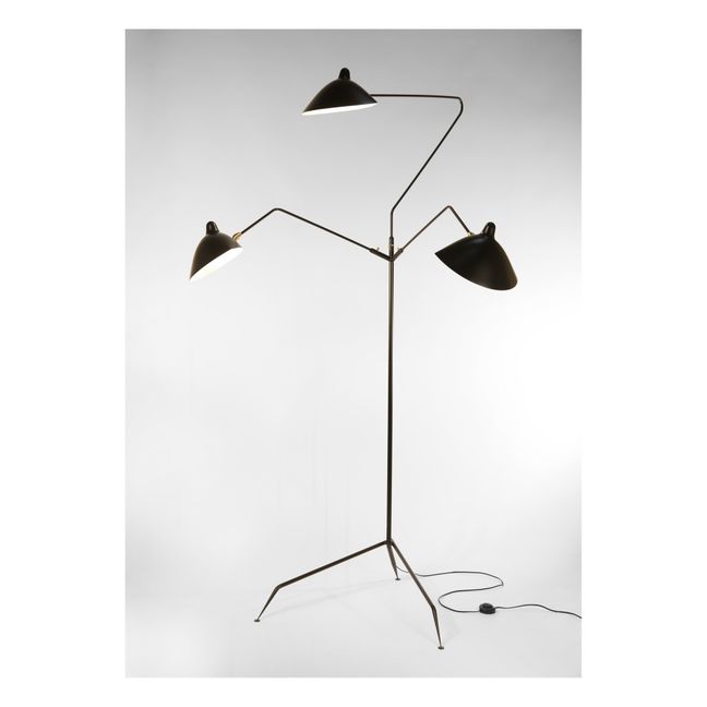 Lámpara 3 brazos giratorios, 1952 | Negro