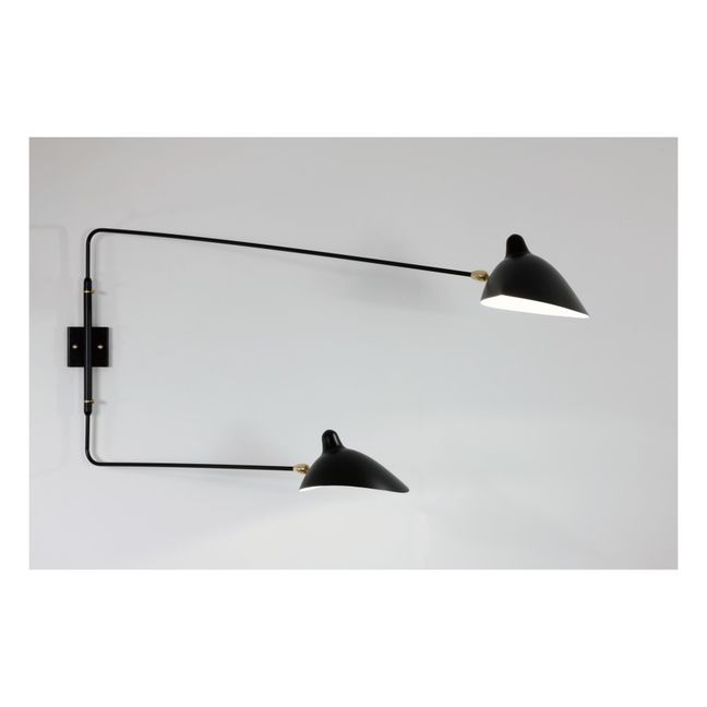 Straight Arms Wall Lamps, 1954  | Black