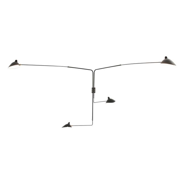 4 Wandleuchten, 1954 | Schwarz