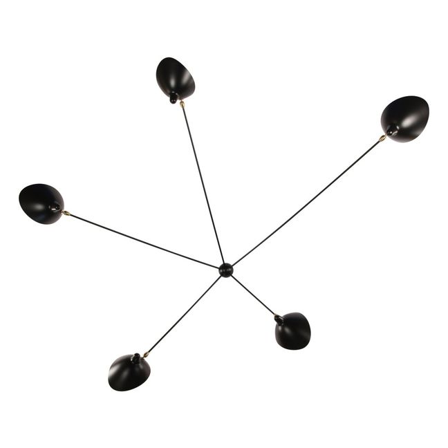 5 Deckenleuchten, 1953  | Schwarz