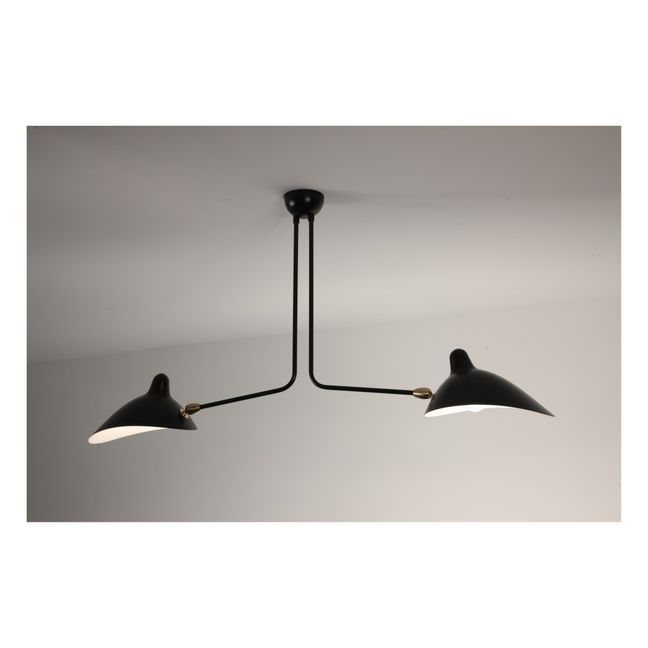 2 Still Arms Ceiling Lamp | Black