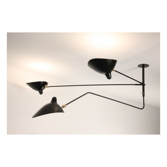 Rotating Arms Ceiling Lamp, 1956 | Black