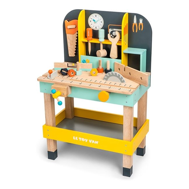 Mini établi en bois pliable et transportable avec 46 accessoires - Jouer à  faire la cuisine - Faire comme les grands - Jeux d'imagination