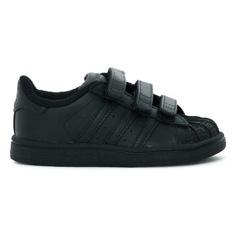 Superstar Velcro Trainers Black Adidas Shoes Children Superstar Velcro Trainers-product