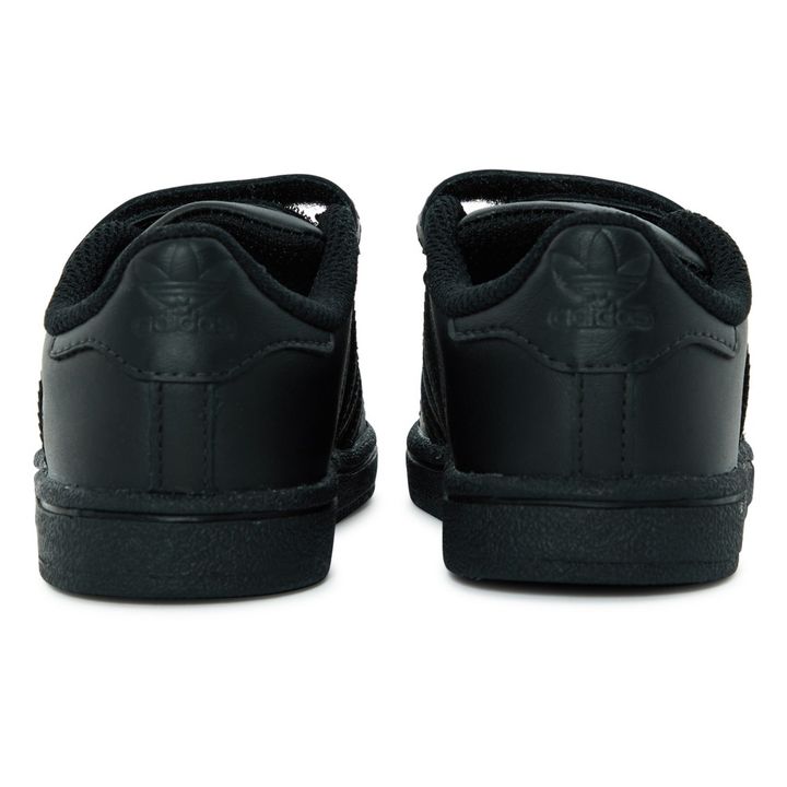 Superstar Schuh aus Leder Schwarz Adidas Schuh Baby , Kind