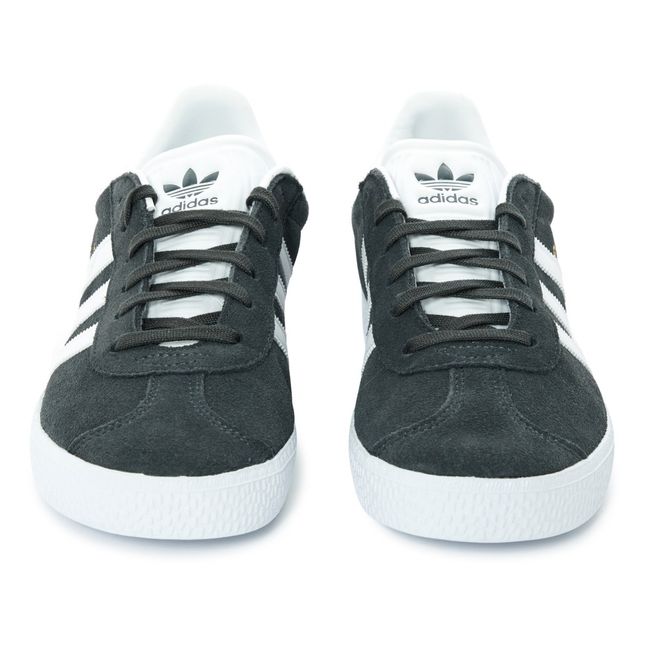 Gazelle Suede Lace-up Sneakers | Charcoal grey