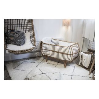 Moumout Protector de cuna de gasa de algodón acolchado, estampado-listing