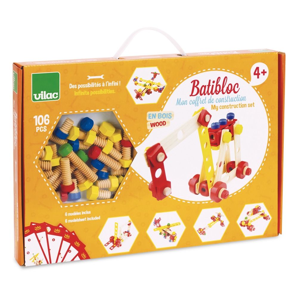 Vilac - Batibloc - Coffret de construction - Multicolore