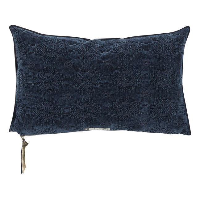 Cojín Vice Versa Jacquard | Azul Noche