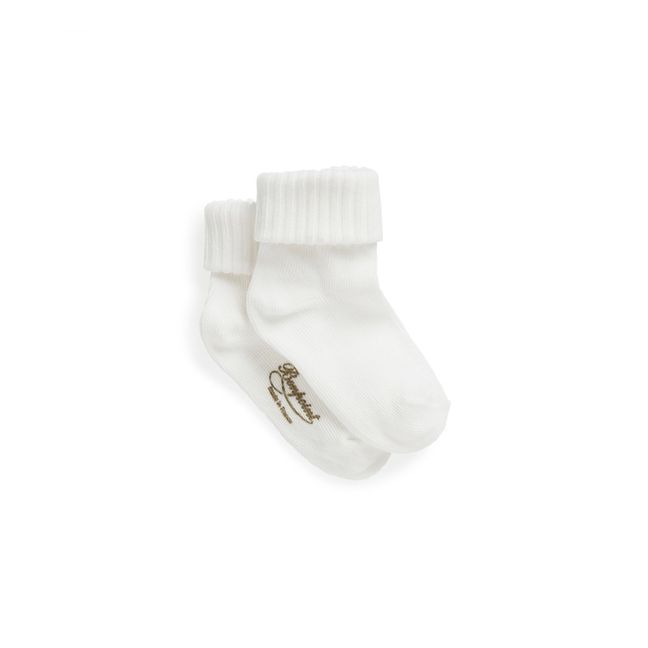 Calcetines Acanalados Bebé | Crudo