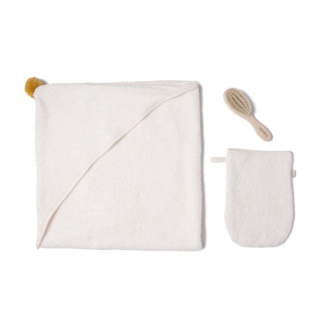 So Cute Bath Set - 3 Pieces  | Natural