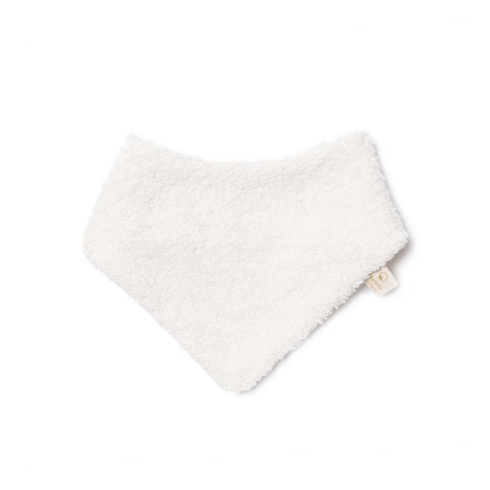 Nobodinoz - Bavoir Bandana So Cute en coton bio - Naturel