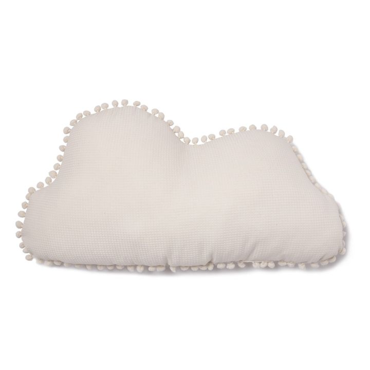 Cojín Nube Marshmallow de algodón biológico 30x58 cm | Natural- Imagen del producto n°0