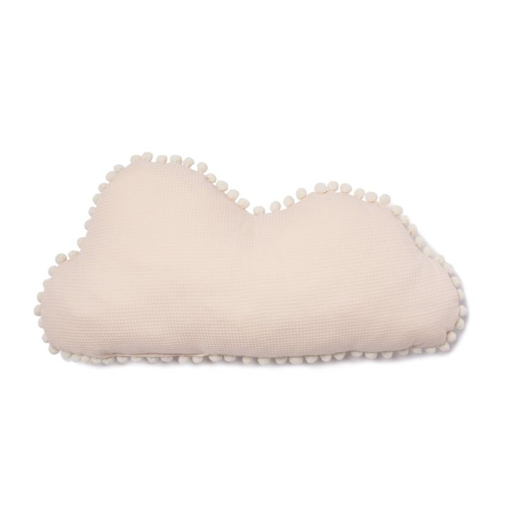 Organic Cotton Marshmallow Cushion 30x58cm | Powder pink- Product image n°0