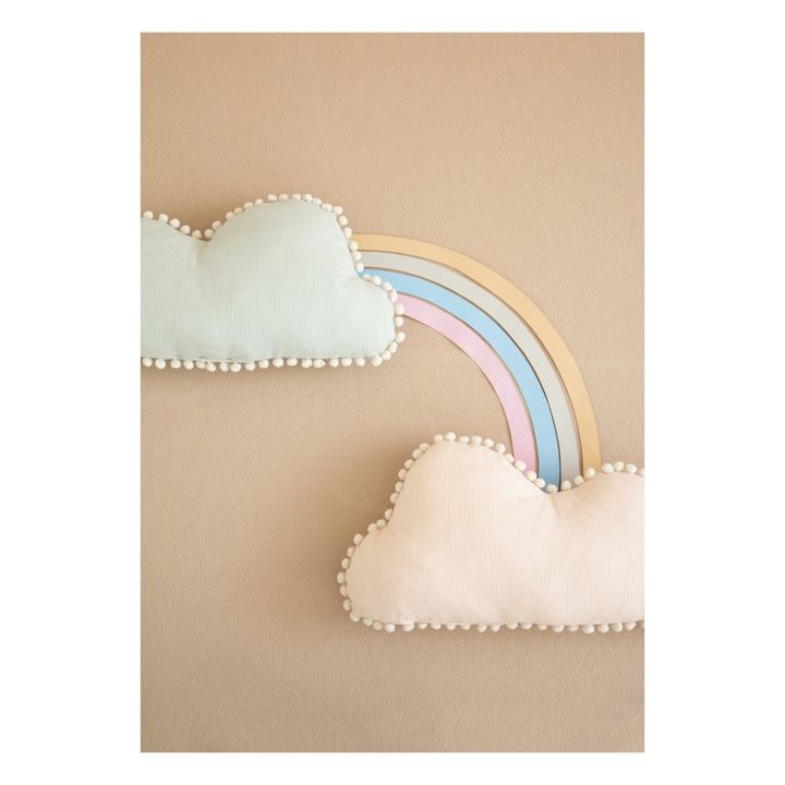 Cojín Nube Marshmallow de algodón biológico 30x58 cm | Rosa Polvo- Imagen del producto n°1