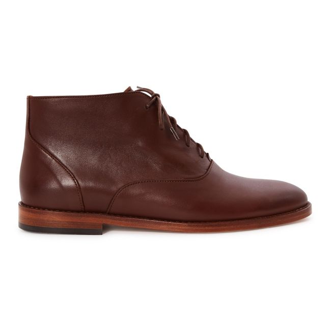 Elvis Leather Derby Shoes  | Brown