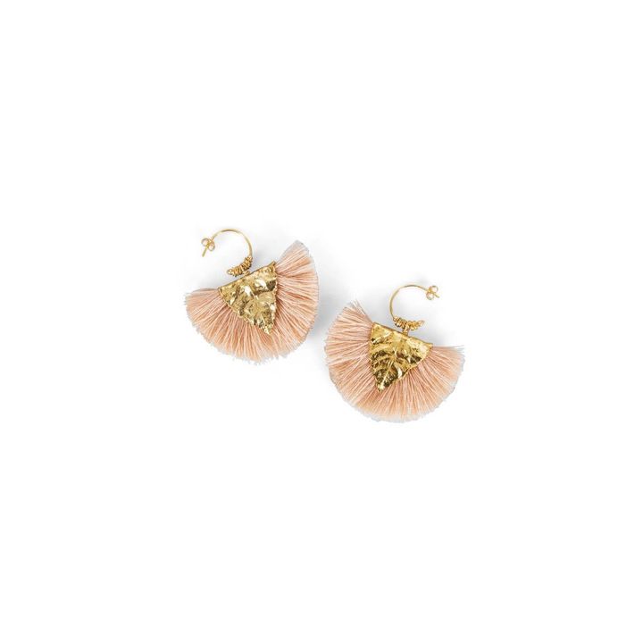 Boucles d'Oreilles Agia | Rose pâle- Image produit n°0