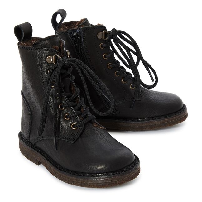 Stiefeletten gefüttert  | Schwarz