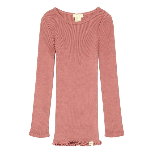 Camiseta Seda Bergen | Rosa