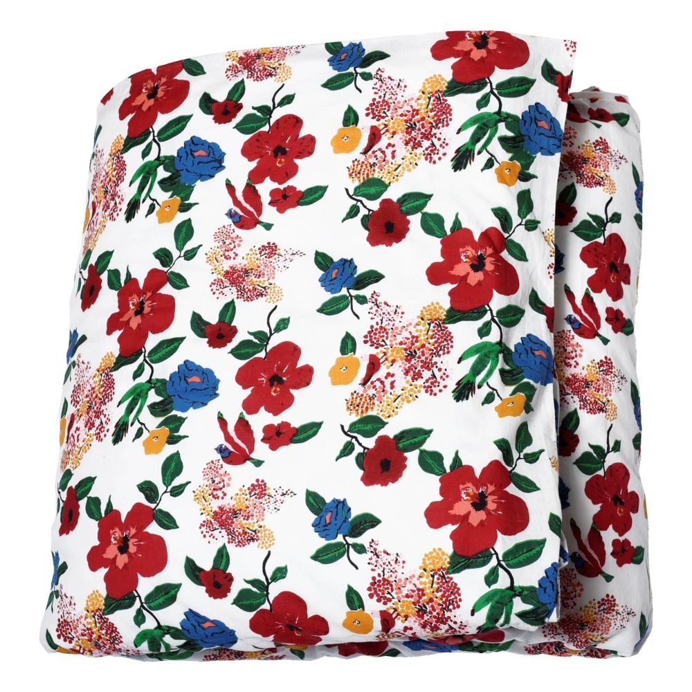 Le Petit Lucas du Tertre - Parure de lit en coton imprimé Hibiscus - Multicolore