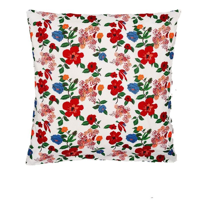 Parure de lit en coton imprimé Hibiscus- Image produit n°1