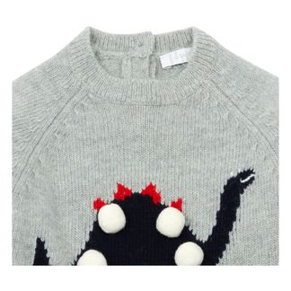 Il Gufo Pullover Dinosaurier mit Bommel -listing