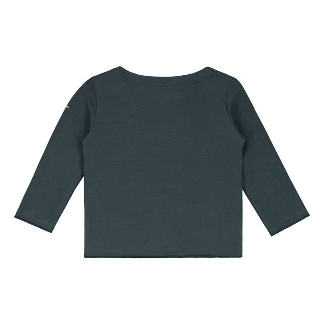 Camiseta Algodón Biológico | Azul Gris