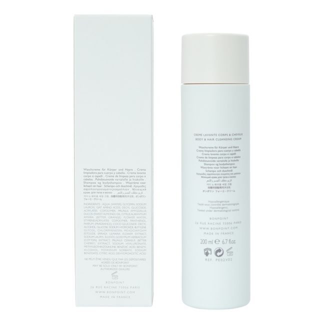Foaming Cream Cleanser for Face, Body and Hair - 200 ml
